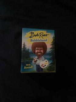 Talking bob ross bobble head 5$