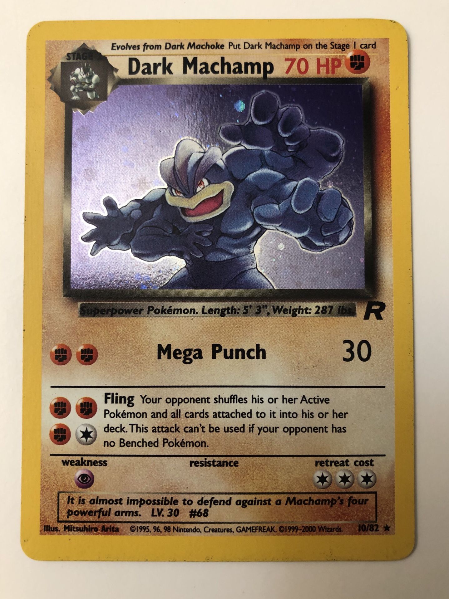 Dark Machamp Pokemon Card 95, 96, 98 original
