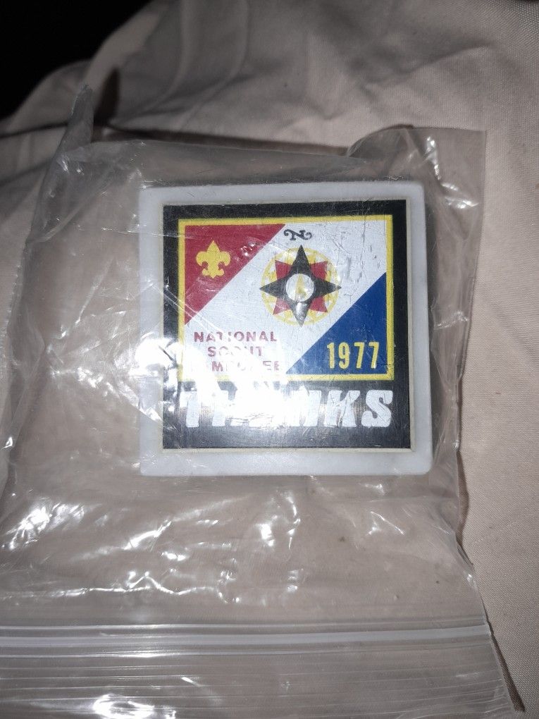 Boy Scout Jamboree 1977 Paperweight 