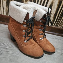 Brown Fur Lined Boots