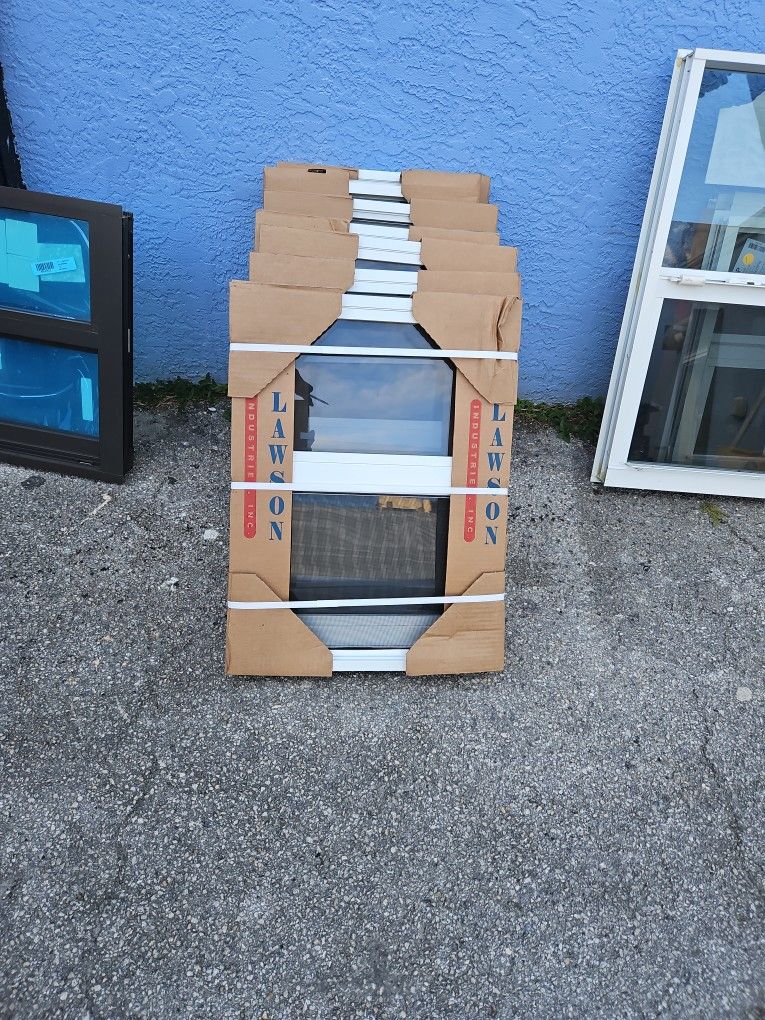 Lawson Impact Window Gray Glass. 19 × 26