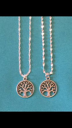 NEW Tree of Life Charm on Sterling Chain