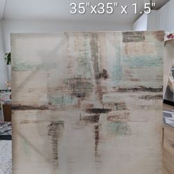 Canvas Art 35" X 35" + Art+ Home Decor