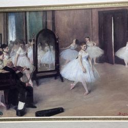 Degas framed print The Dance Class art 1874