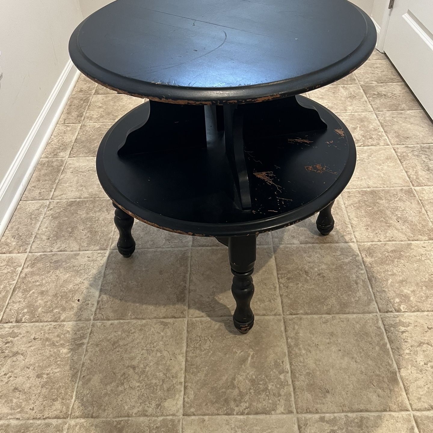 Black End Table 