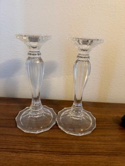CANDLE HOLDERS CRYSTAL (2)