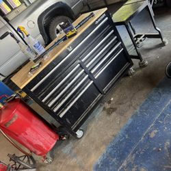 Husky Tool Box  with Power Strip