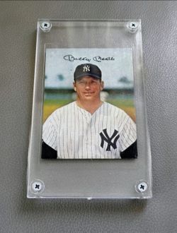1983 Starliner Mickey Mantle Ghost Back Error Baseball Card.