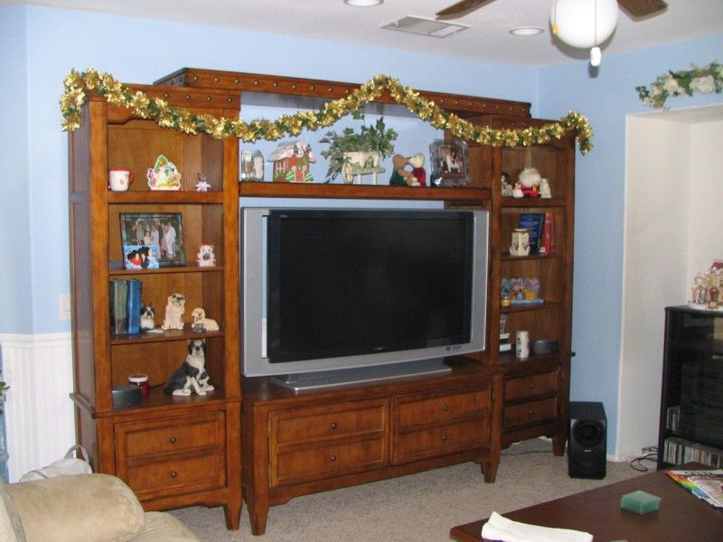 Solid Wood Entertainment Center 