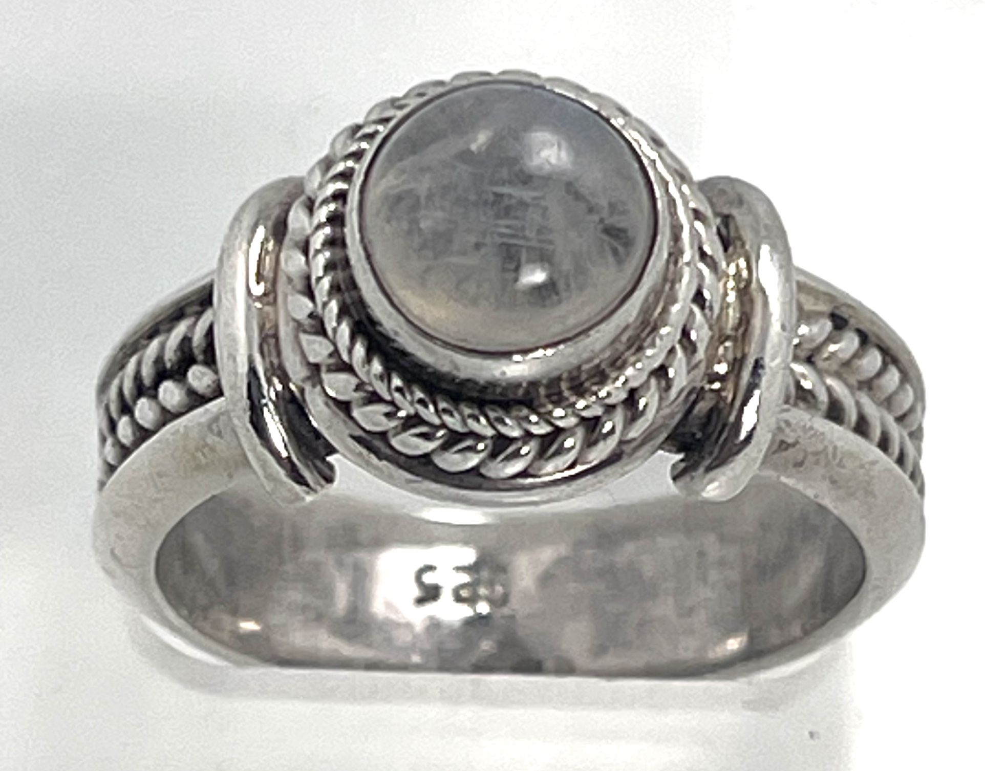 Moonstone Silver Ring