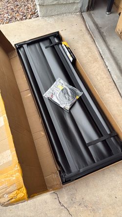 Black Truck Tonneau Cover Roll-Up