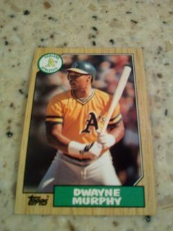 Vintage 1987 Topps baseball/ Dwayne Murphy/ Oakland athletics/ card # 743
