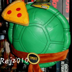 TMNT Backpack Plush Shell with Pizza Coin Purse pouch Kidrobot Teenage Mutant Ninja Turtles