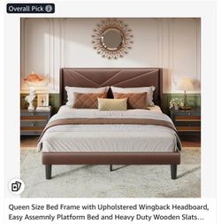 Queen bed frame and mattress set - new in box