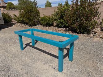 Metal frame for table or bench