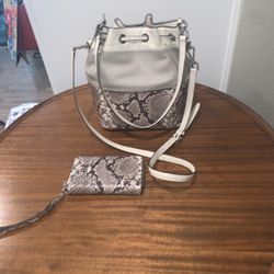 MICHAEL KORS NEW TRI TONE BAG & WALLET