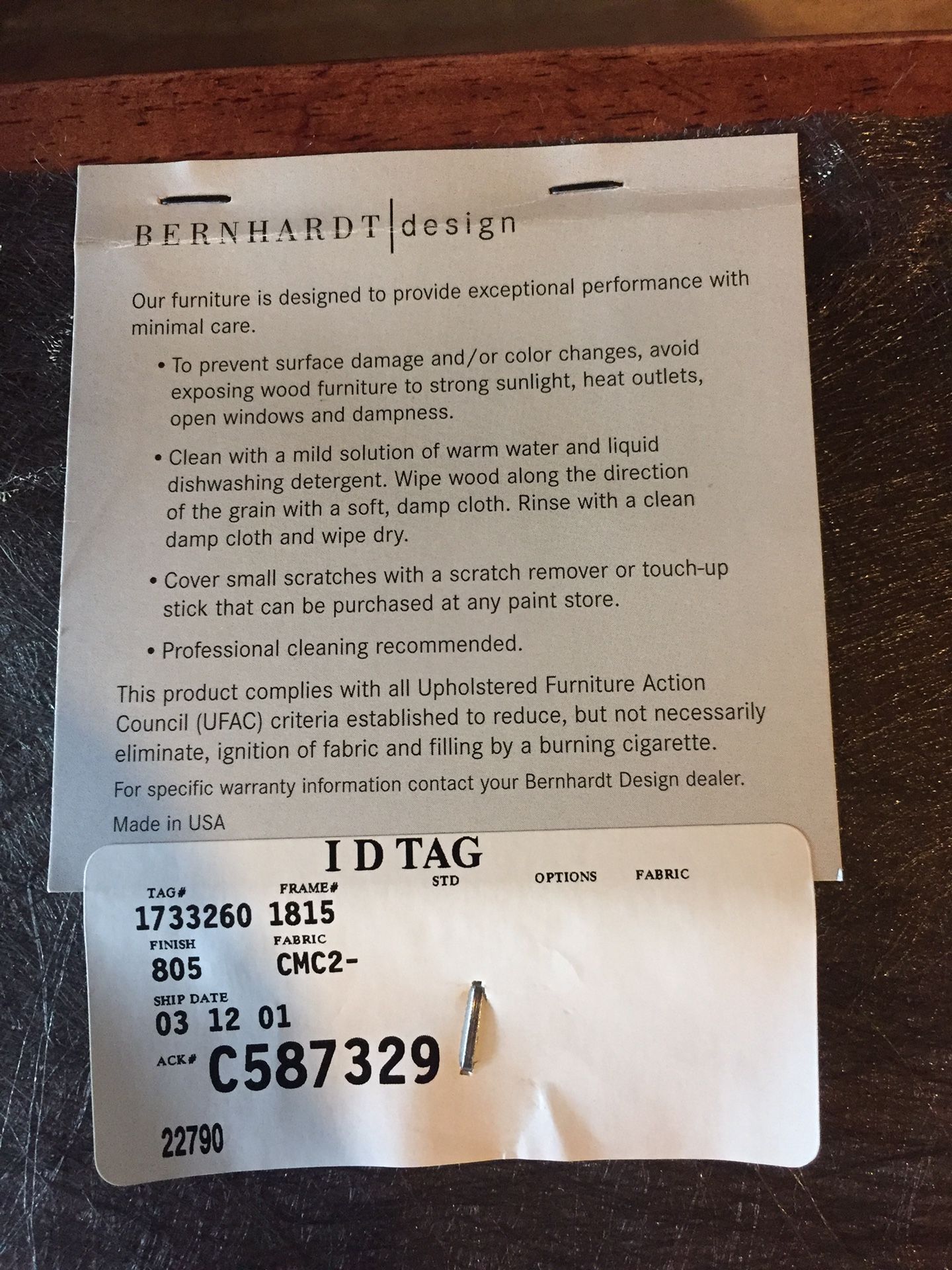 4 used Bernhardt dining room chairs