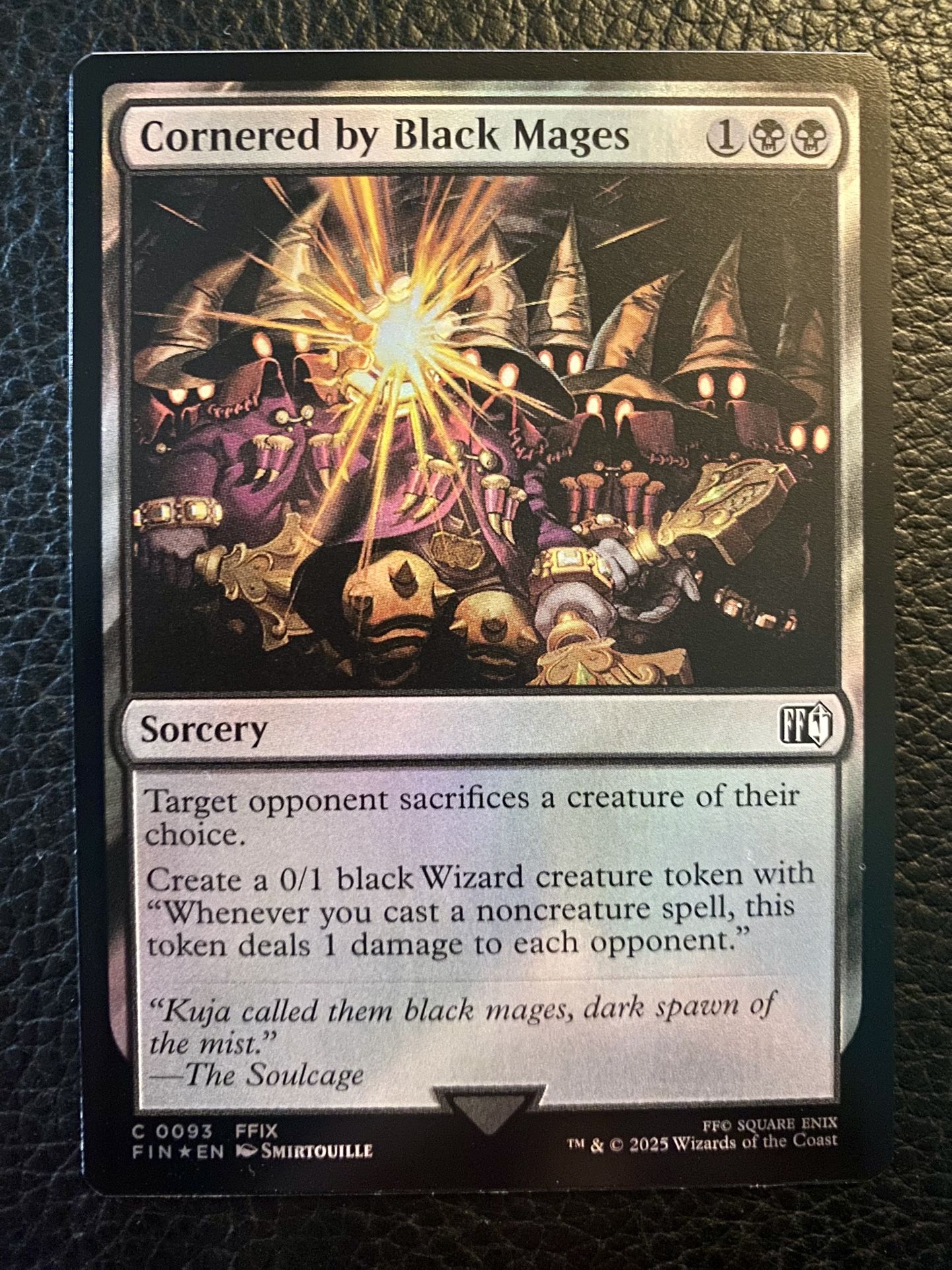 Cornered By Black Mages 2025 Magic The Gathering #93 Final Fantasy Foil