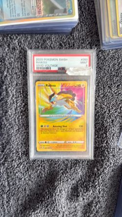 POKEMON SWORD & SHIELD VIVID VOLTAGE 050 RAIKOU PSA 9