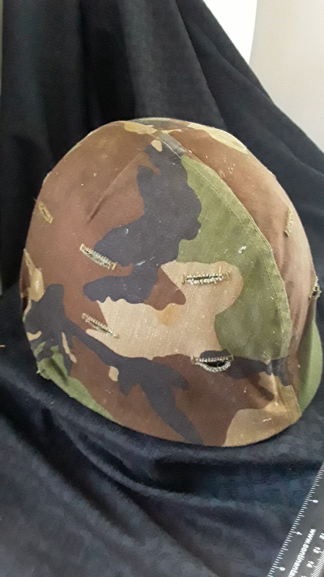 vintage army metal helmet