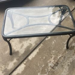 Outdoor Patio Glass Table 