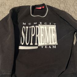 Supreme Team Crew Neck Black Sweater 
