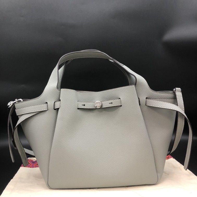 Tory Burch Small Romy Tote Light Granite