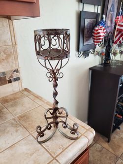 Wrought Iron Candle Holder