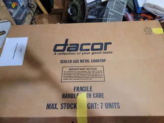 Dacor gas cooktop