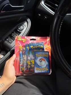 Pokémon TCG Lightning Set Blister Pack 3 Booster Packs + 1 Card English