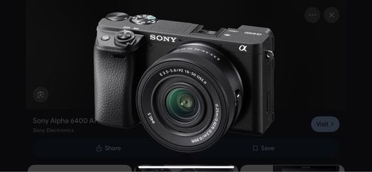 Sony a6400 cracked screen but functional