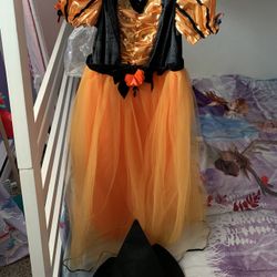 Girl Kids Witch Costume