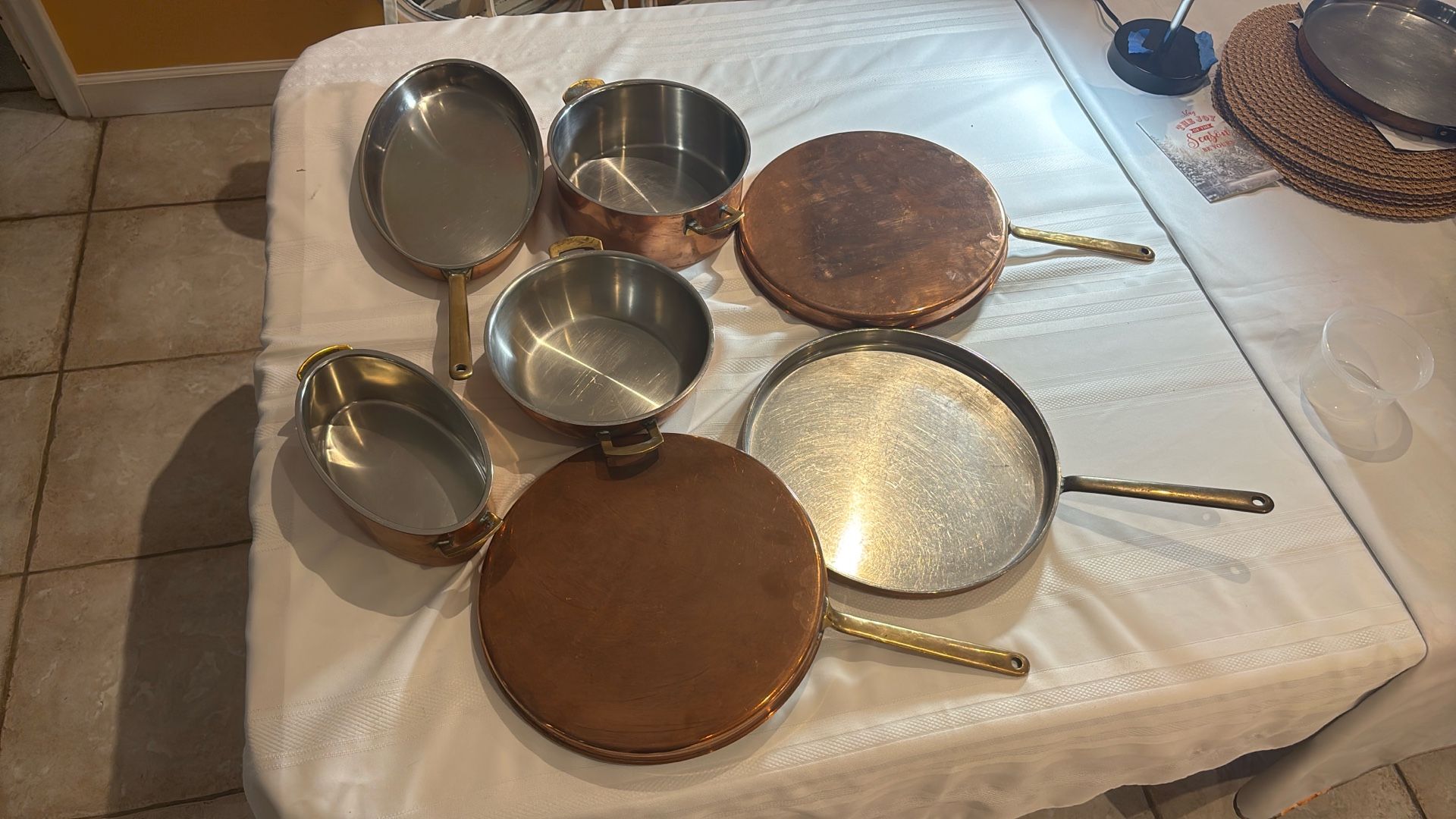Vintage Copper Pans By Spring