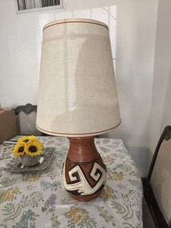 Hand Built Mud Big Lamp
