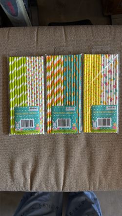42 Easter Straws Multicolors