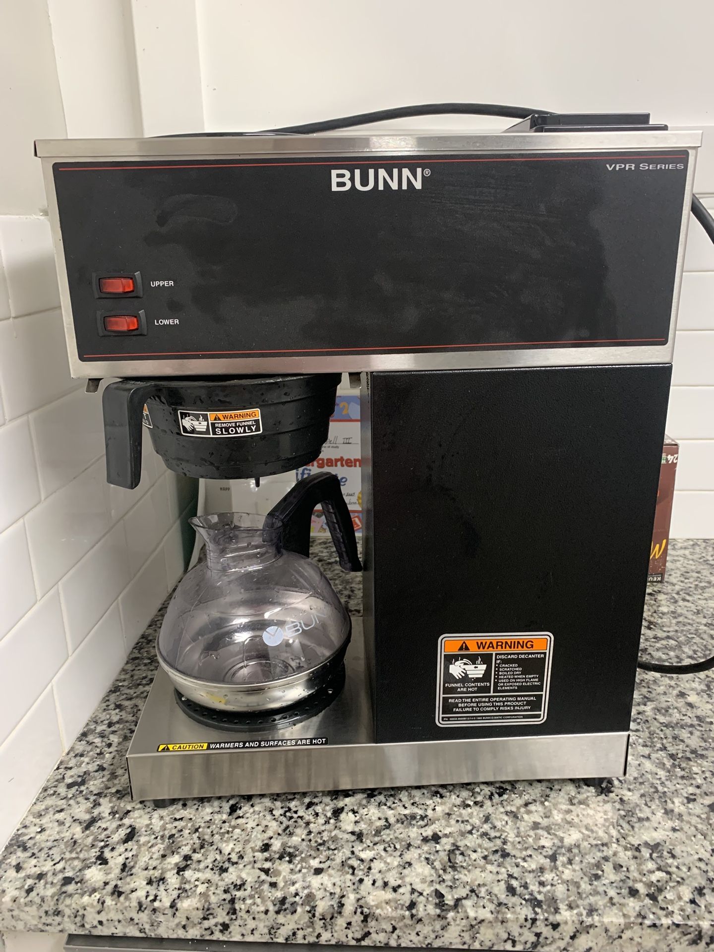  Bunn VPR Series Commercial Pourover Coffee Brewer
