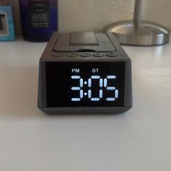 bluetooth clock with speaker