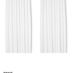 IKEA Tibast White Curtains
