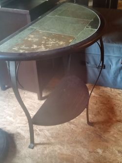 Half moon console table