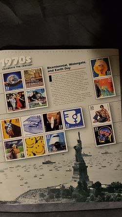 1970s Celebrate the Century stamps full sheet