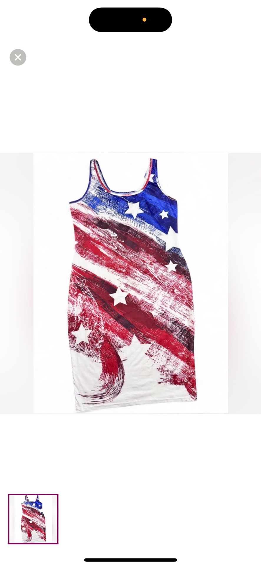 Patriotic Red, White, and Blue Dress