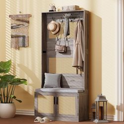 New - Entryway Storage Shoe Storage Coat Rack