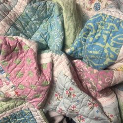 Vintage Pottery Barn Patch Work Quilt Full/queen 