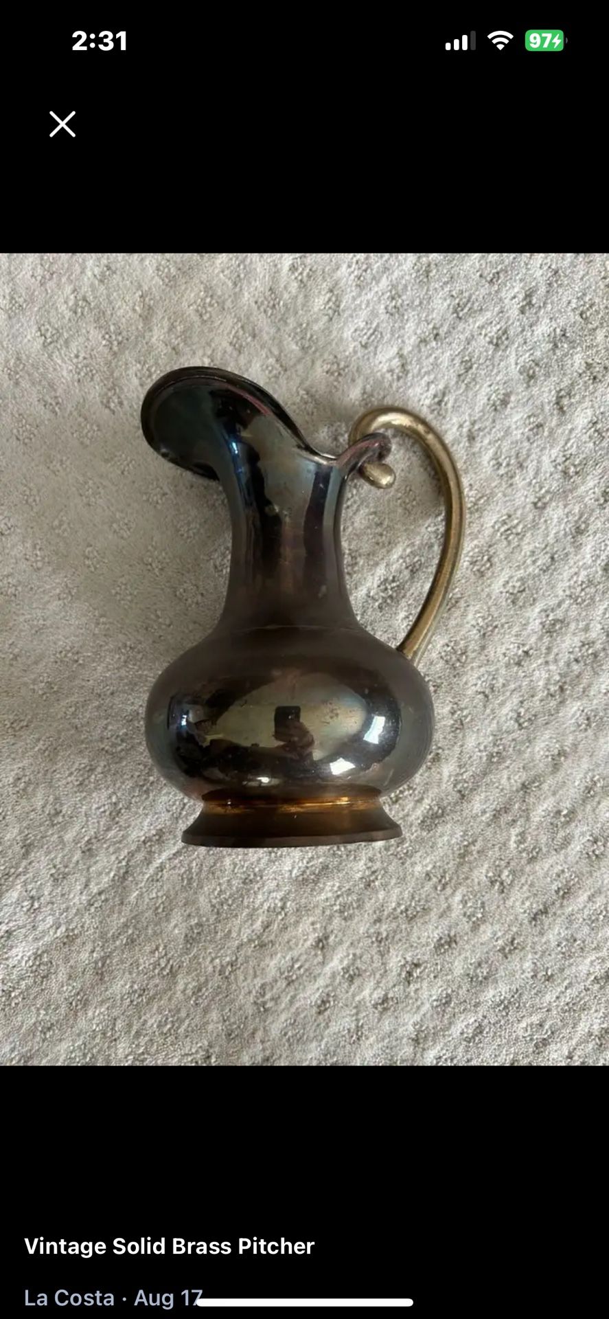 Brass Pitcher