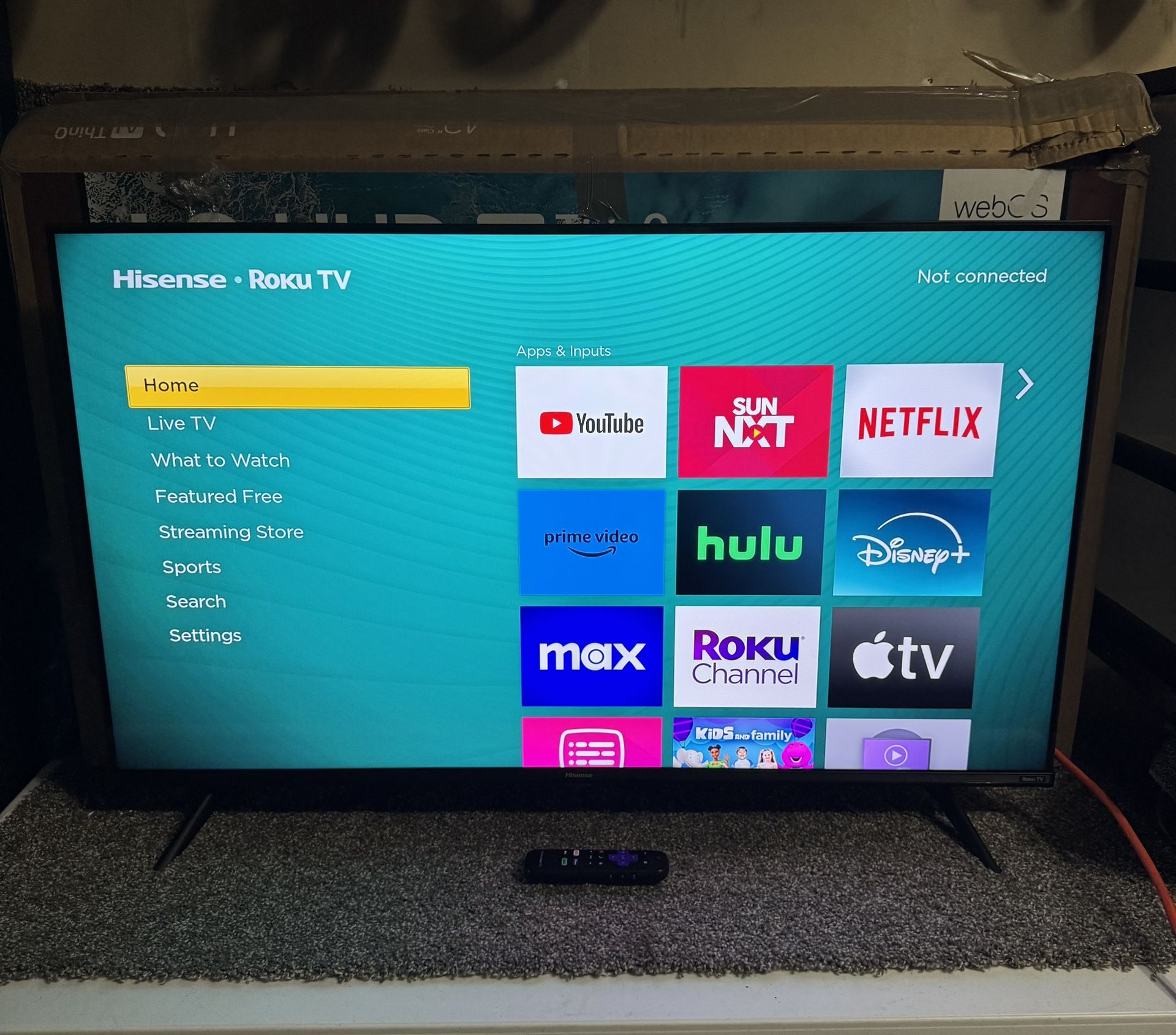 TV 43' R7G Series Hisense Roku Model 43R7G5