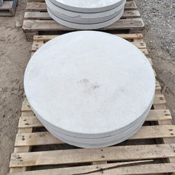 CONCRETE CEMENT ROUND STEPPING PAVERS $50 EACH (33" INCH WIDE)