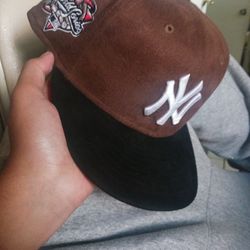 Brand New Never Worn New Era X Ps Reserve Pink Mocha Seude Yankees Fitted Hat From Pacsun Size 7 3/8