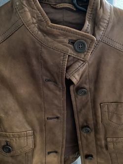 GAP Girls Leather Jacket Size (4-7)