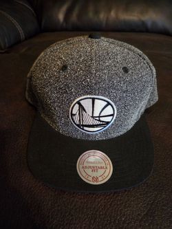 Mitchell & Ness Golden State Warriors NBA Adjustable Snapback Hat One Size Gray