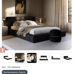 Olafur Performance Linen Upholstered Bed King Size 